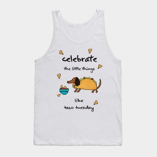 calebrate taco dog Tank Top